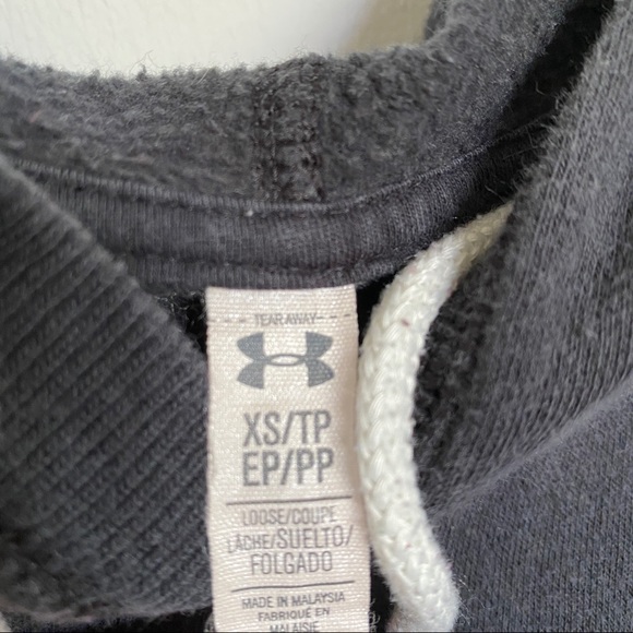 Black Under Armour Hoodie with Large Grey Symbol - Picture 3 of 3